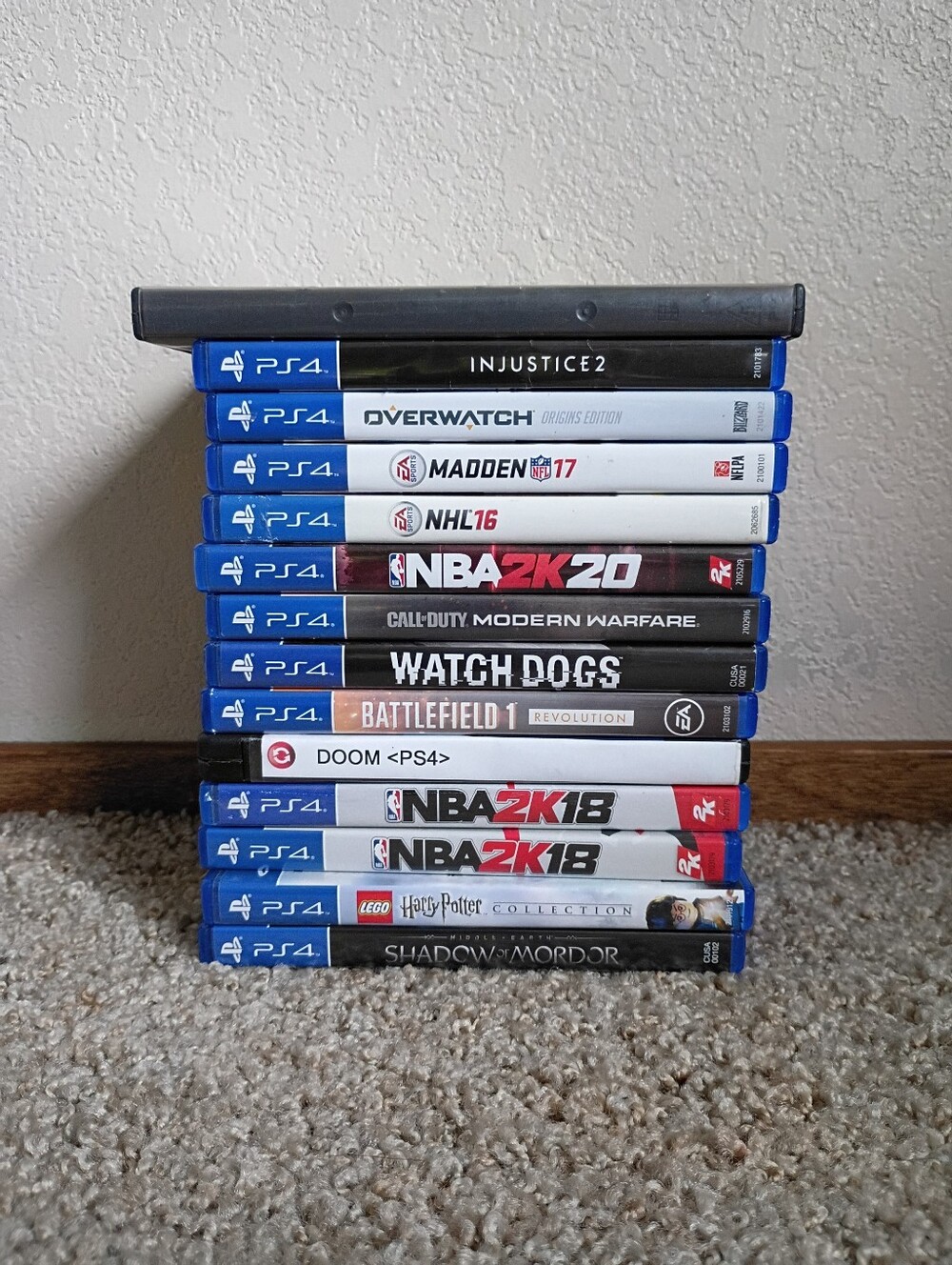 Bundle Lot of 13 PlayStation 4 PS4 Games and 1 PS1 Game Used Shooter Sports Ect